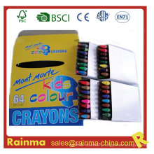 Quality and Social Audited Color Wax Crayons 64PCS